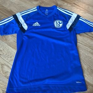 Adidas Schalke soccer shirt. Youth XS